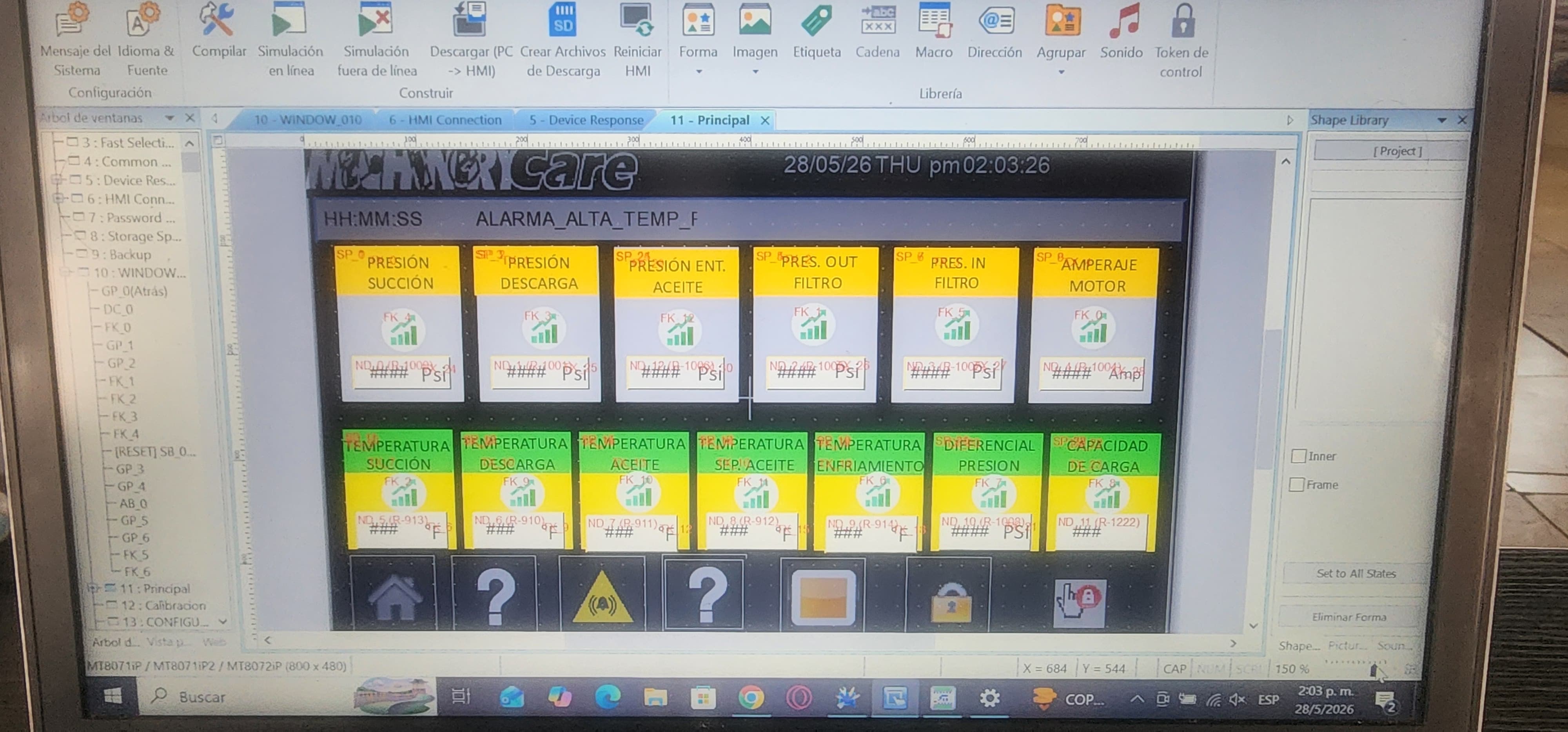Proceso de automatización PLC